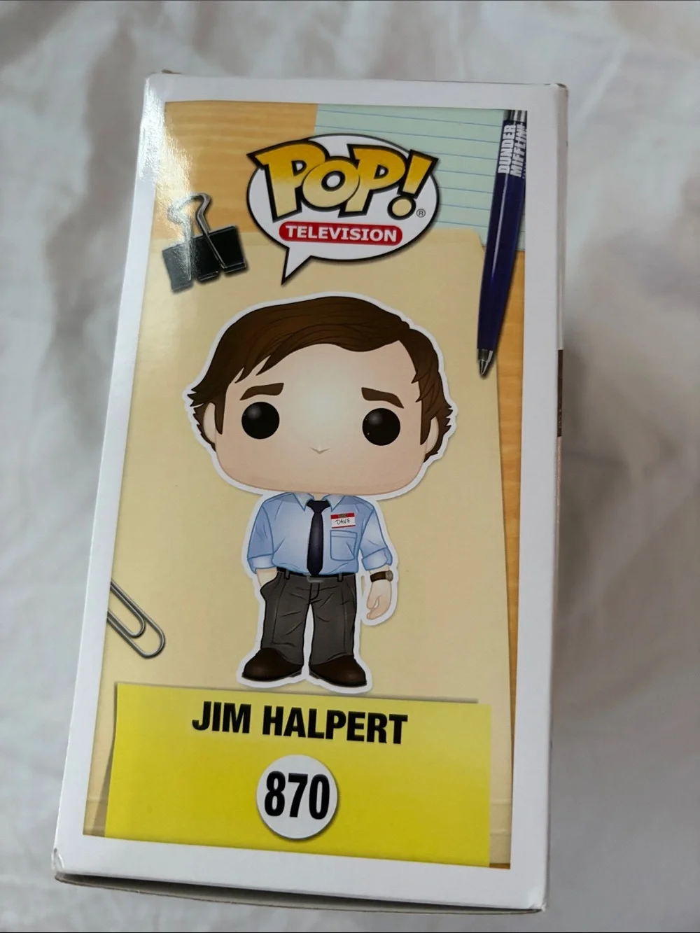 Funko Jim Halpert Pop! Figure - White Shirt, Blue Tie